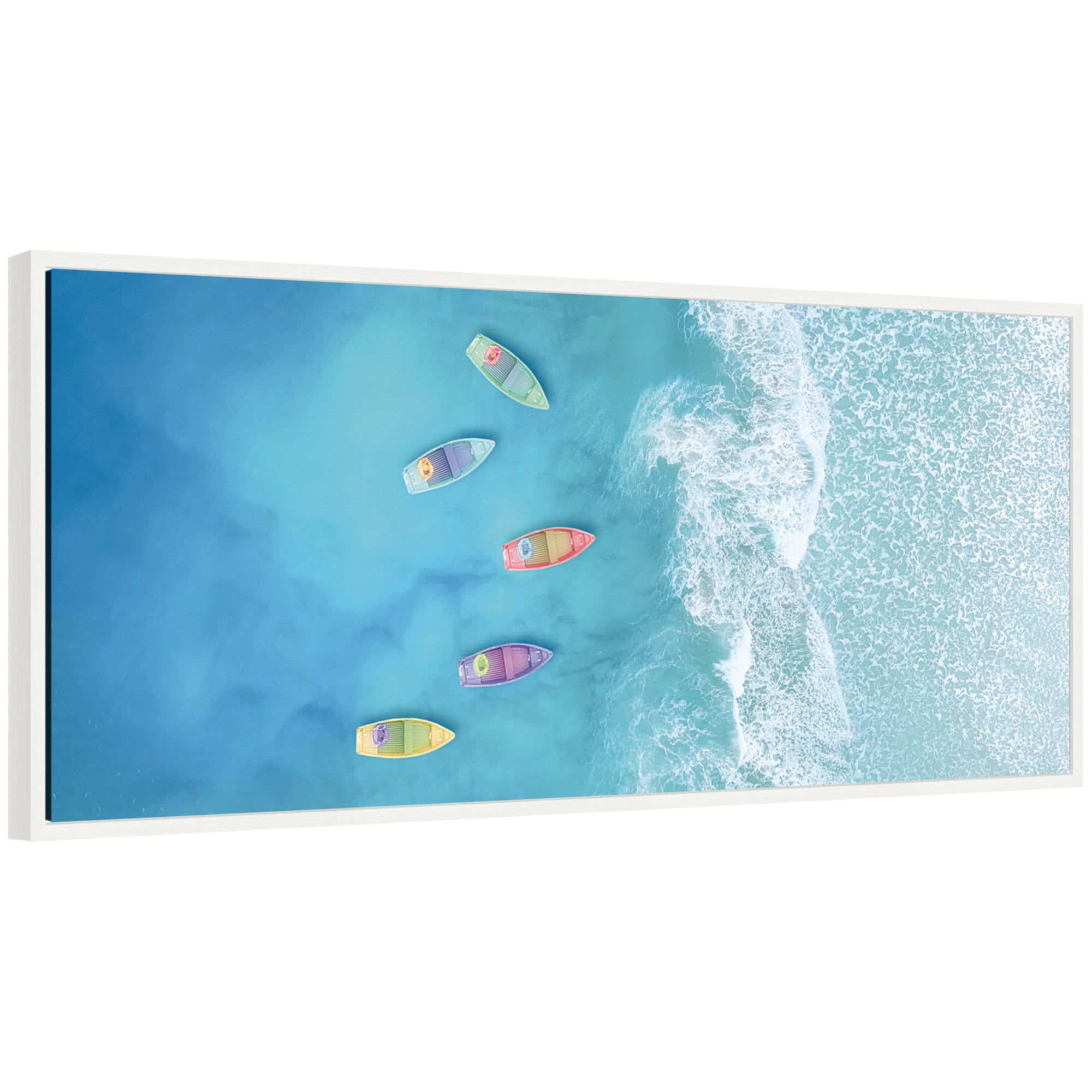 Framed Canvas 40x18 Sylvie White 1