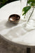 Side Table White Pewter 14x14x24 7