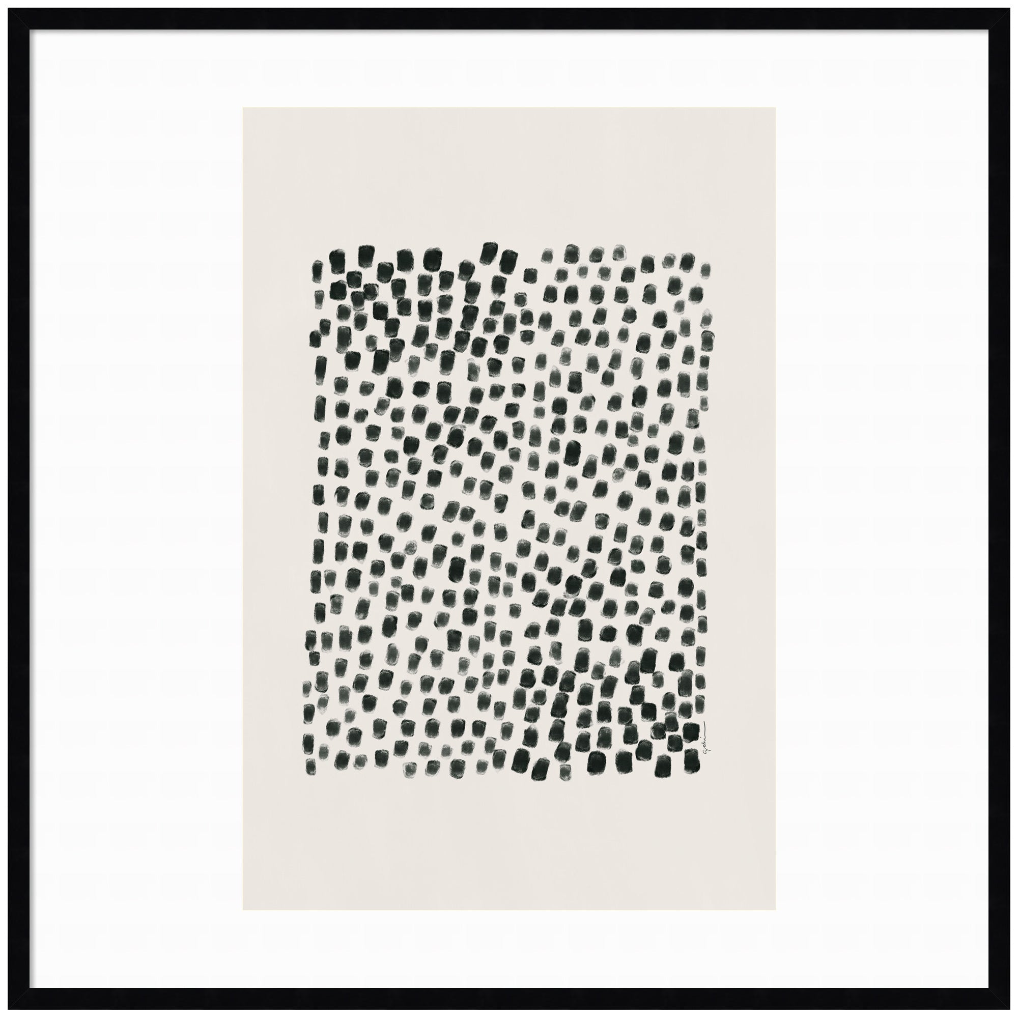 Framed Art Svelte Noir Black 37x37 1