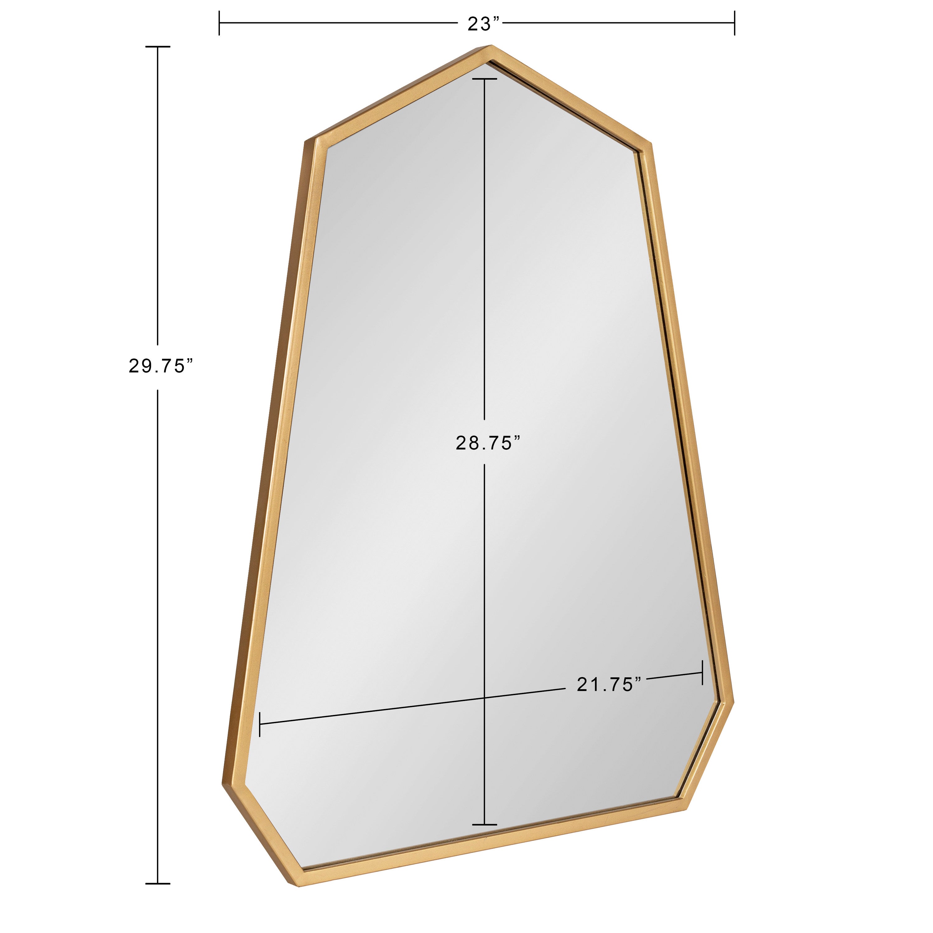 Irregular Mirror Gold 23x30 5