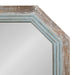 Octagon Mirror Blue Brown 28x36 3