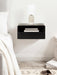 Floating Side Table Black 18x10x9 8