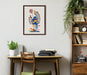 Framed Canvas Sylvie Walnut 18x24 8