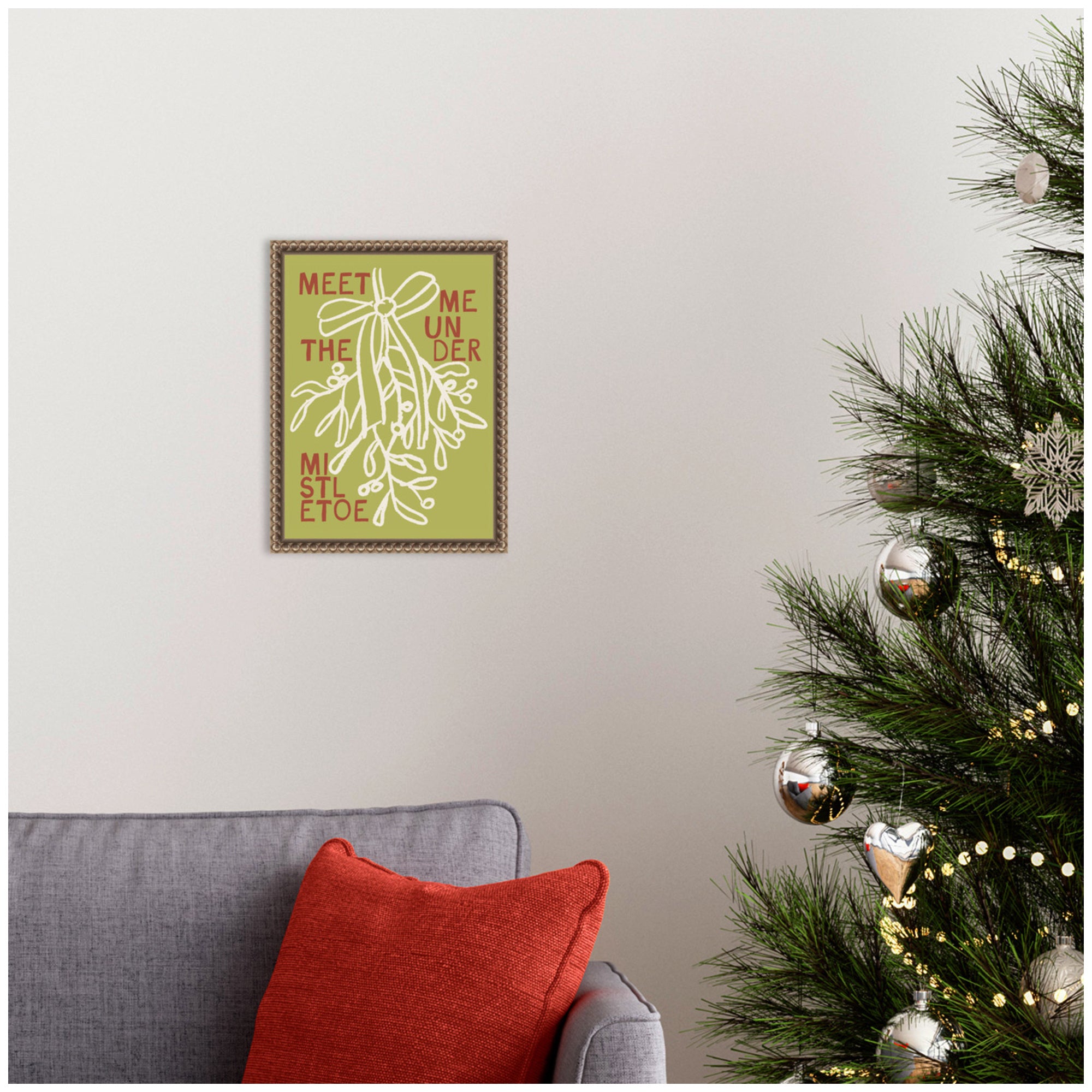 Framed Canvas Sylvie Beaded Dark Gold 10x13 5