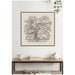 Framed Canvas 30 x 30 Sylvie Walnut 6