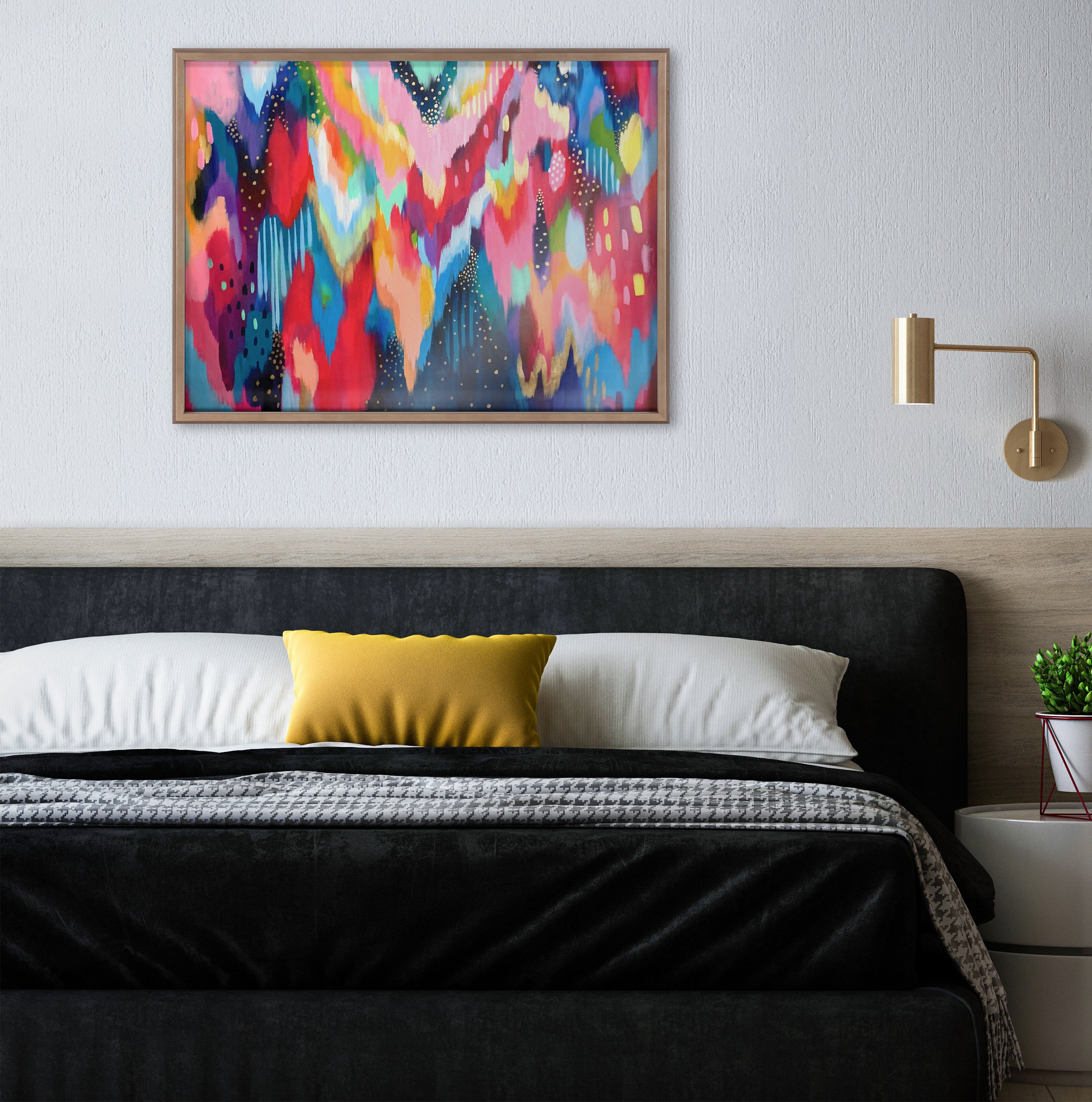 Blake Brushstroke 100 Framed Printed Art by Jessi Raulet of Ettavee