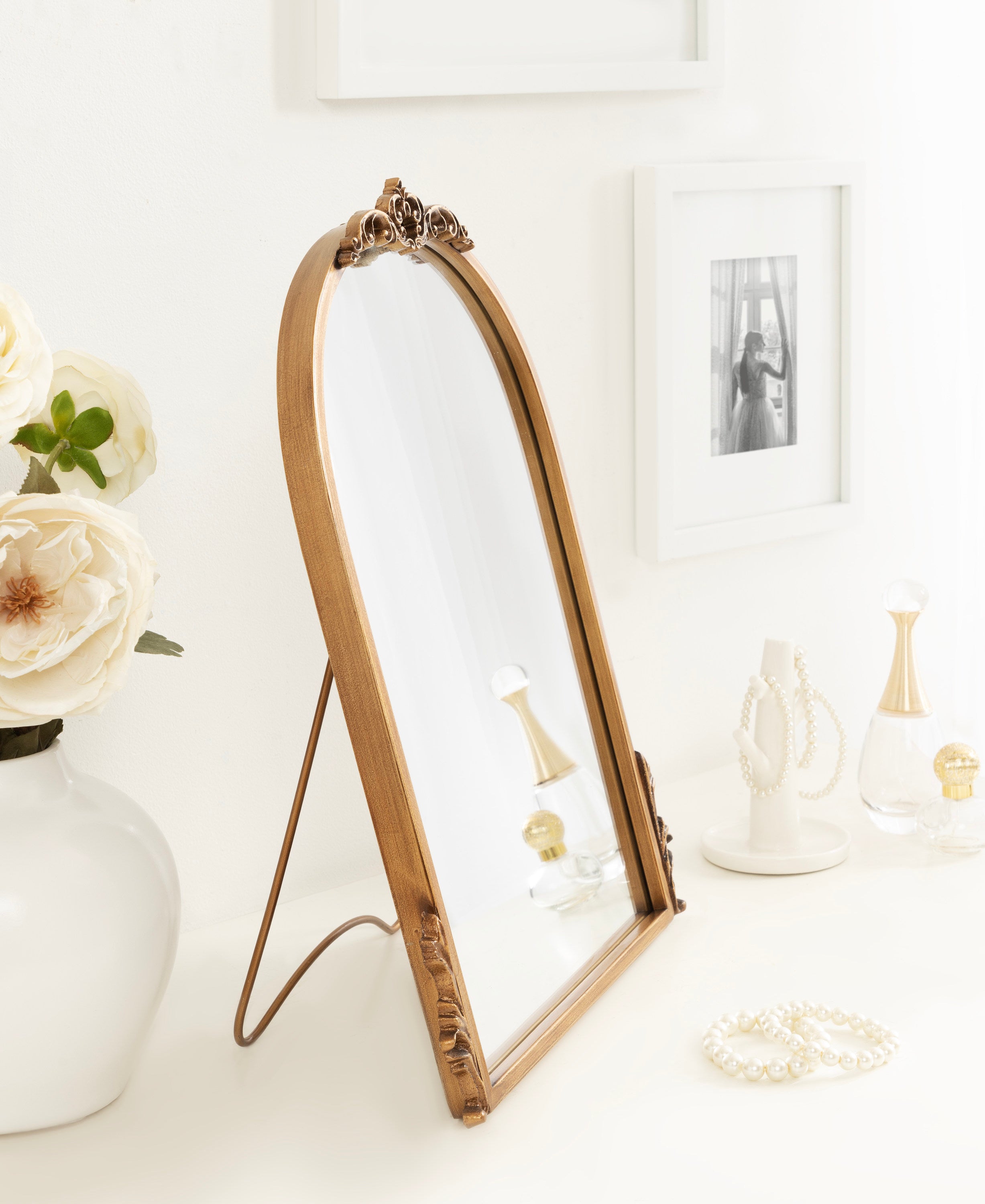 Myrcelle Tabletop Arched Mirror