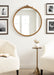 Round Mirror Gold 30" Diameter 6