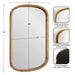 Capsule Mirror Rustic Brown 24x36 2