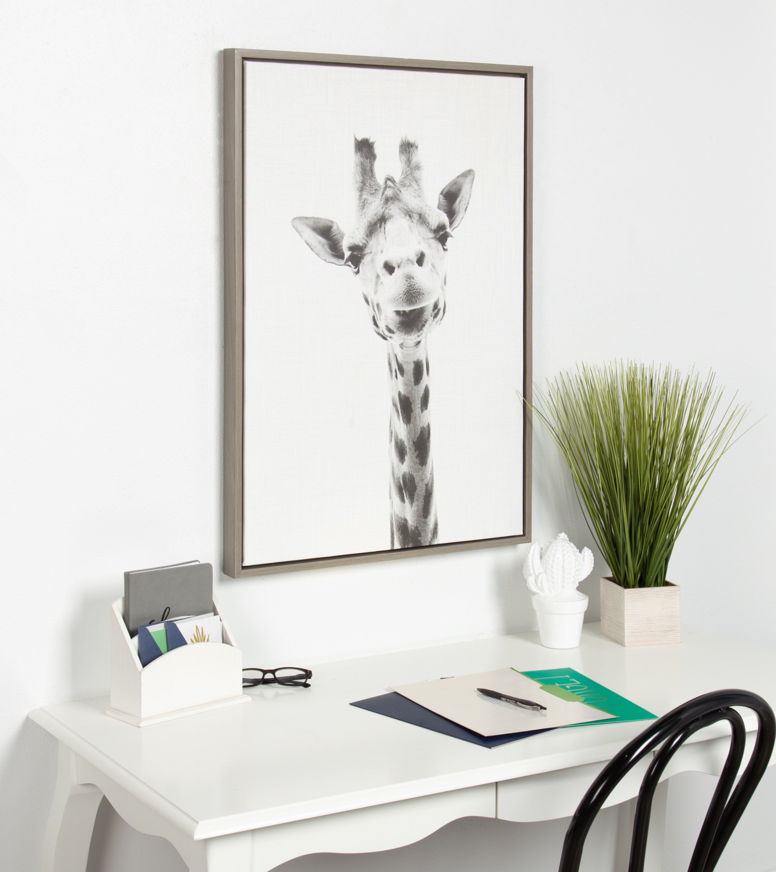 Framed Canvas Sylvie Graywash 23x33 5
