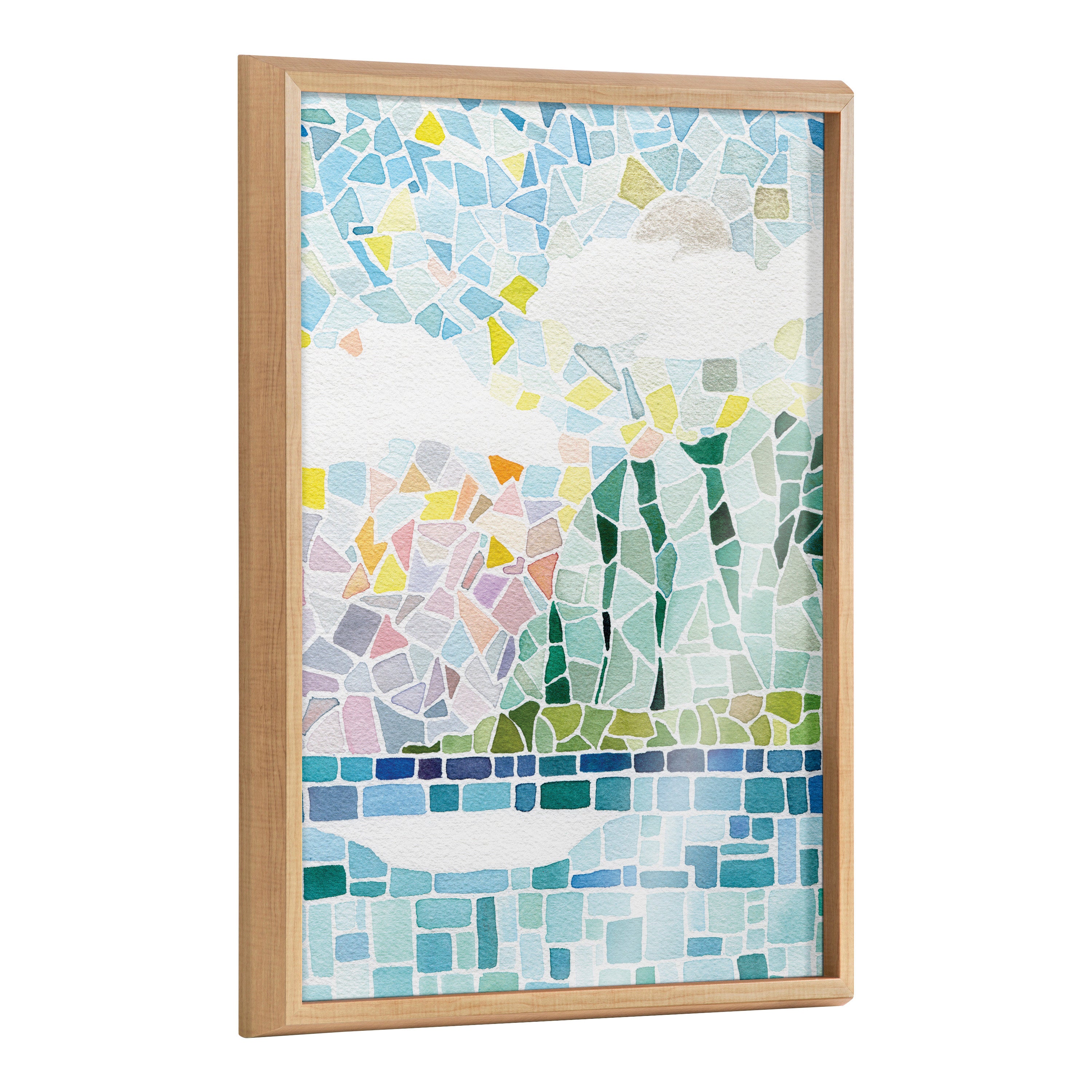 Blake One Fine Morning Framed Printed Glass by Janet Meinke-Lau