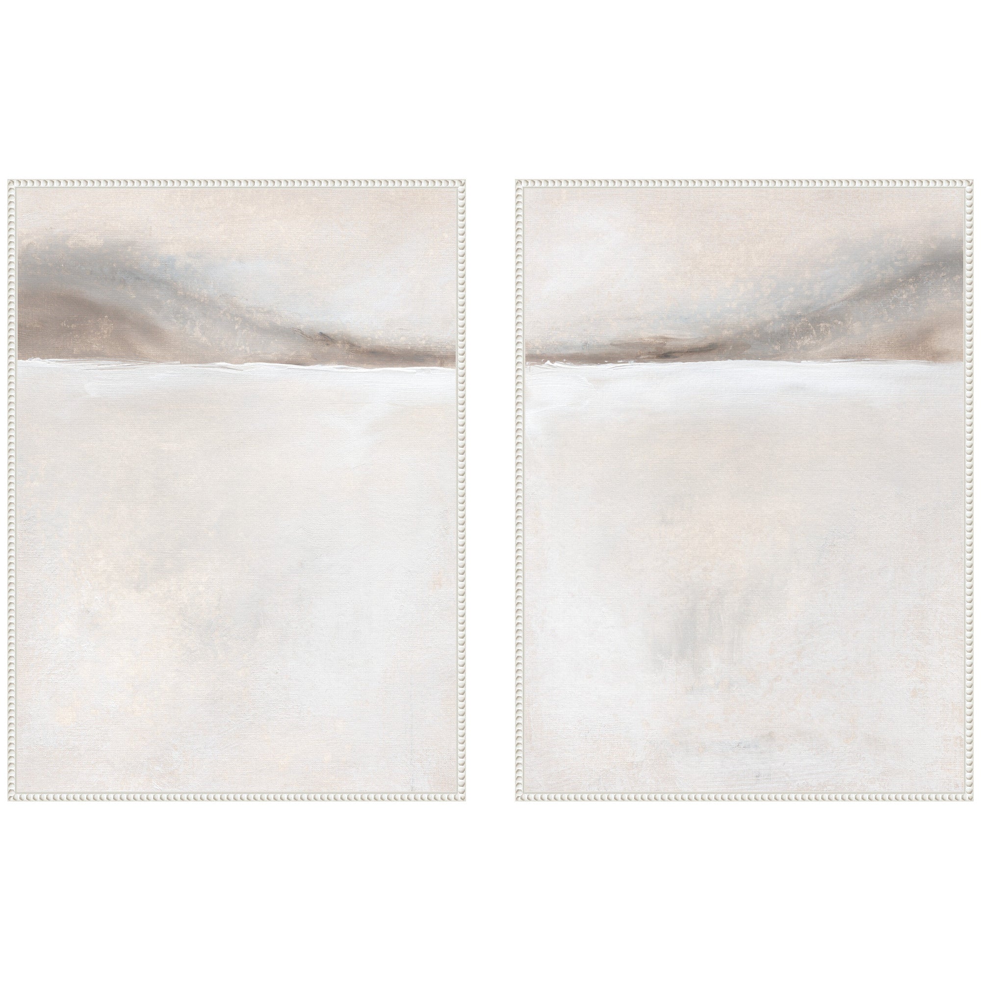 Art Set 2 Piece Set 28x38 Sylvie Beaded White 1