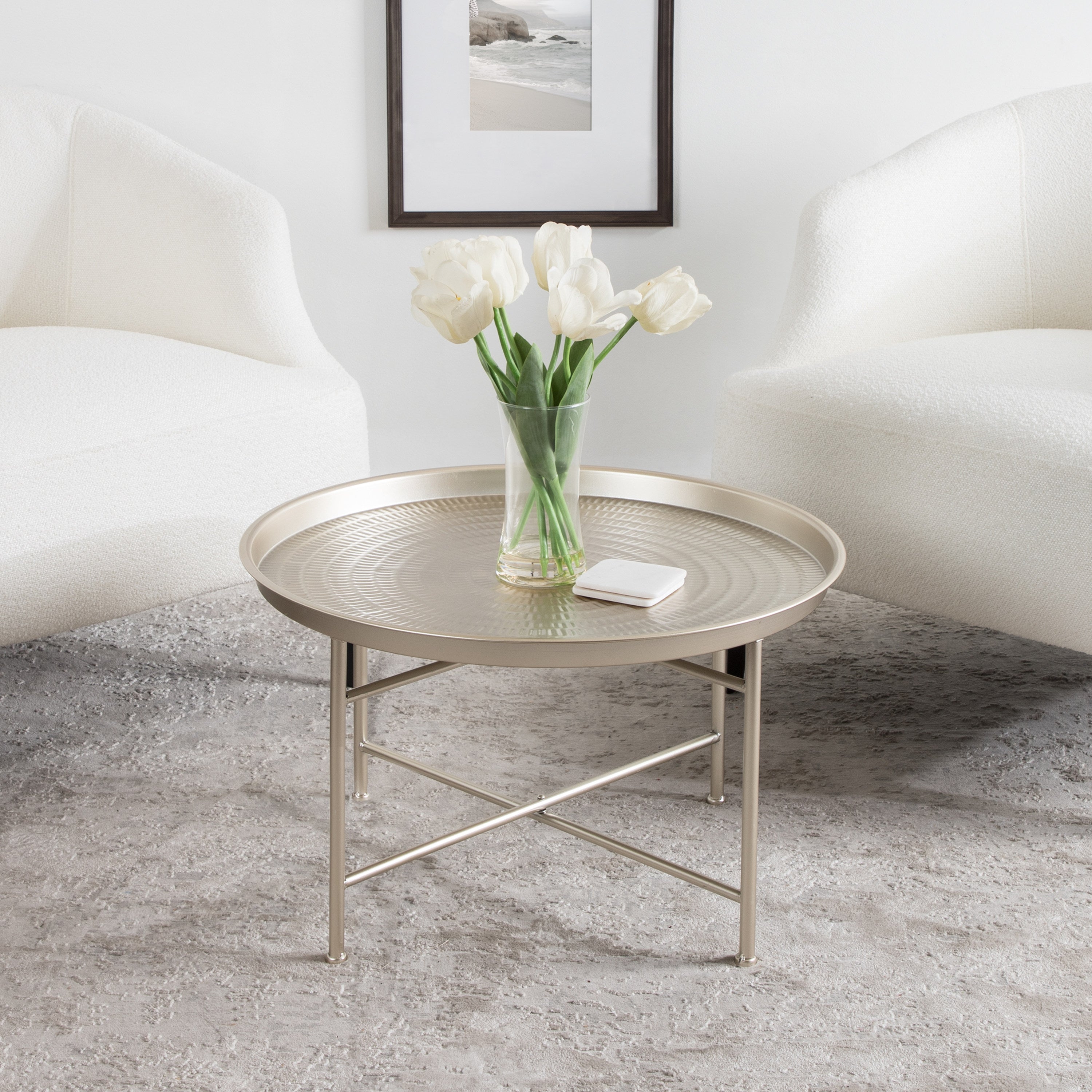 Mahdavi Round Metal Coffee Table