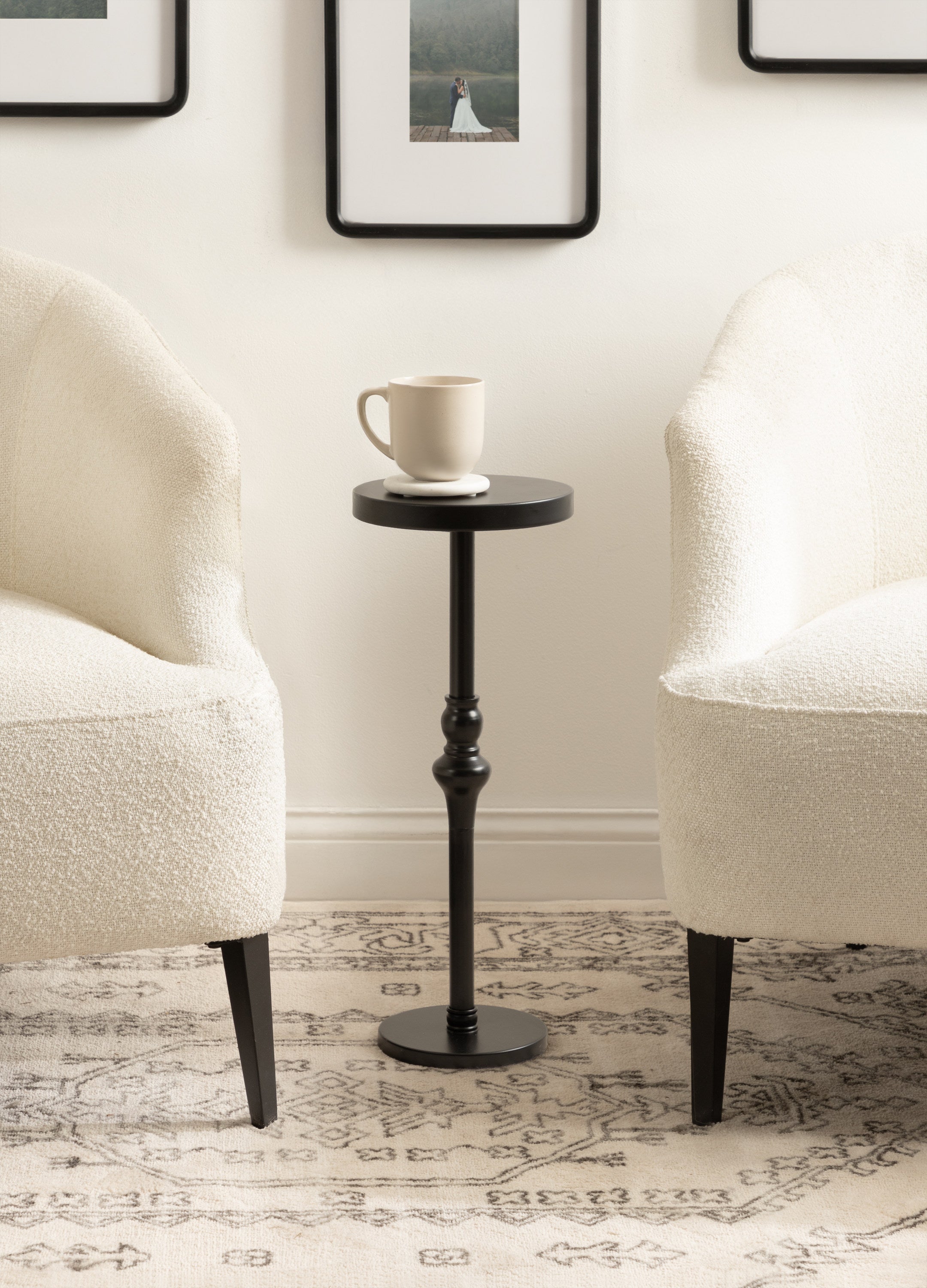 Drink Table Black 9x9x22 7