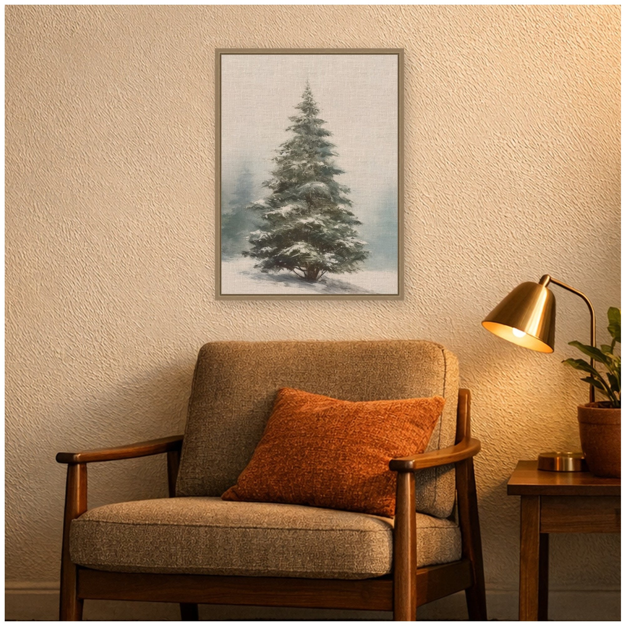 Framed Canvas Sylvie Dark Gold 18x24 6