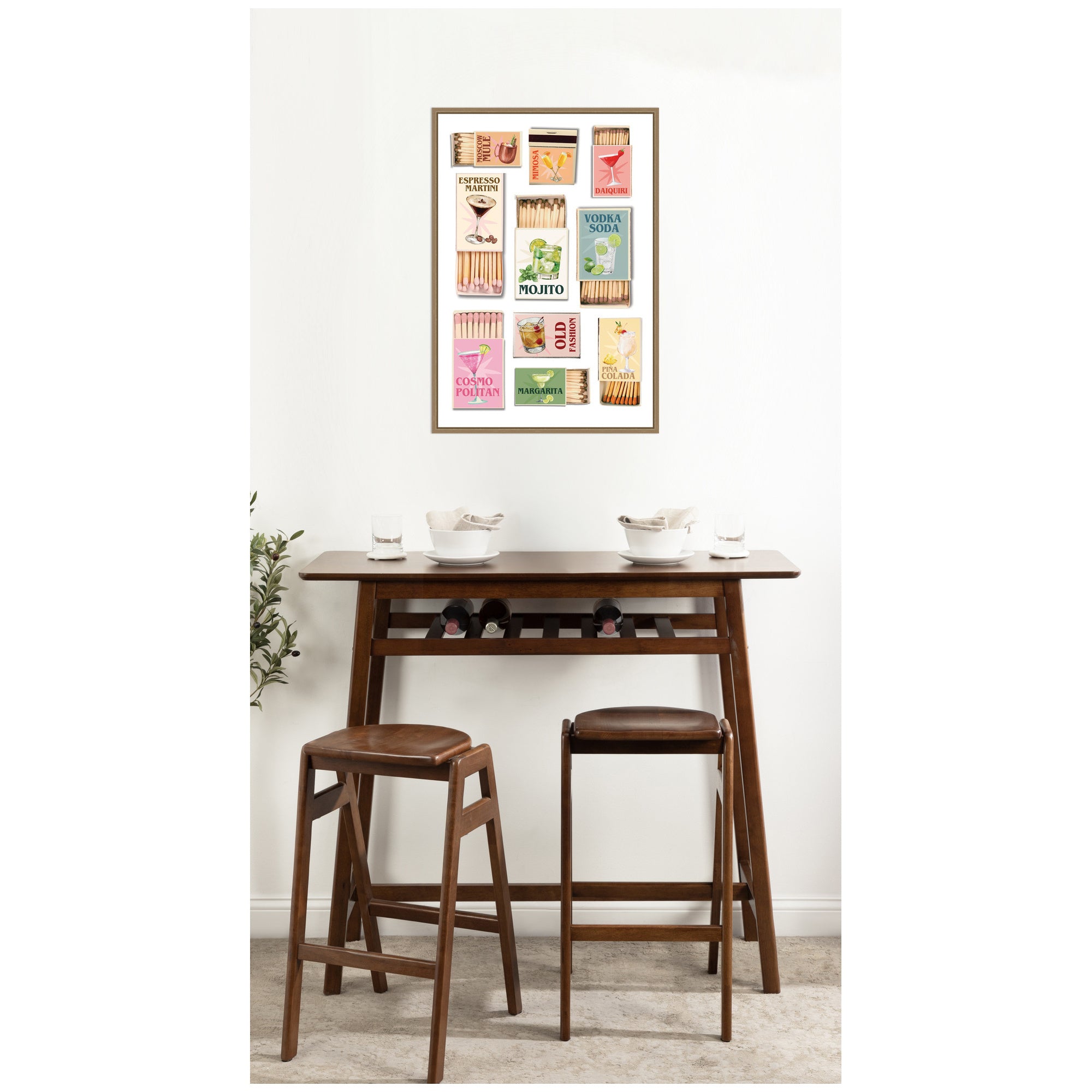 Framed Canvas 23 x 33 Sylvie Dark Gold 7
