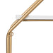Accent Shelf White Gold 30.5x31 3