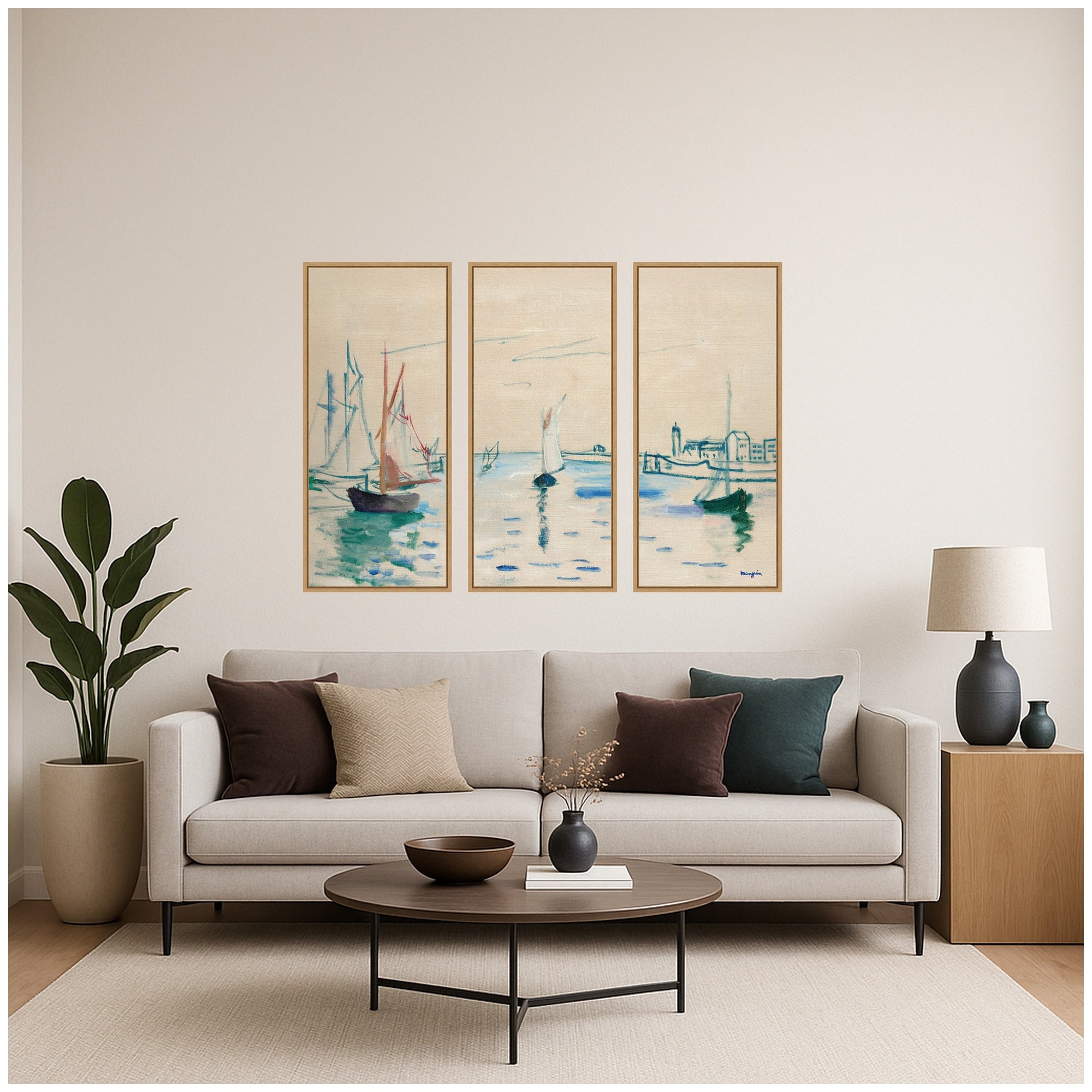 Art Set 3 Piece Set 18x40 Sylvie Natural 6