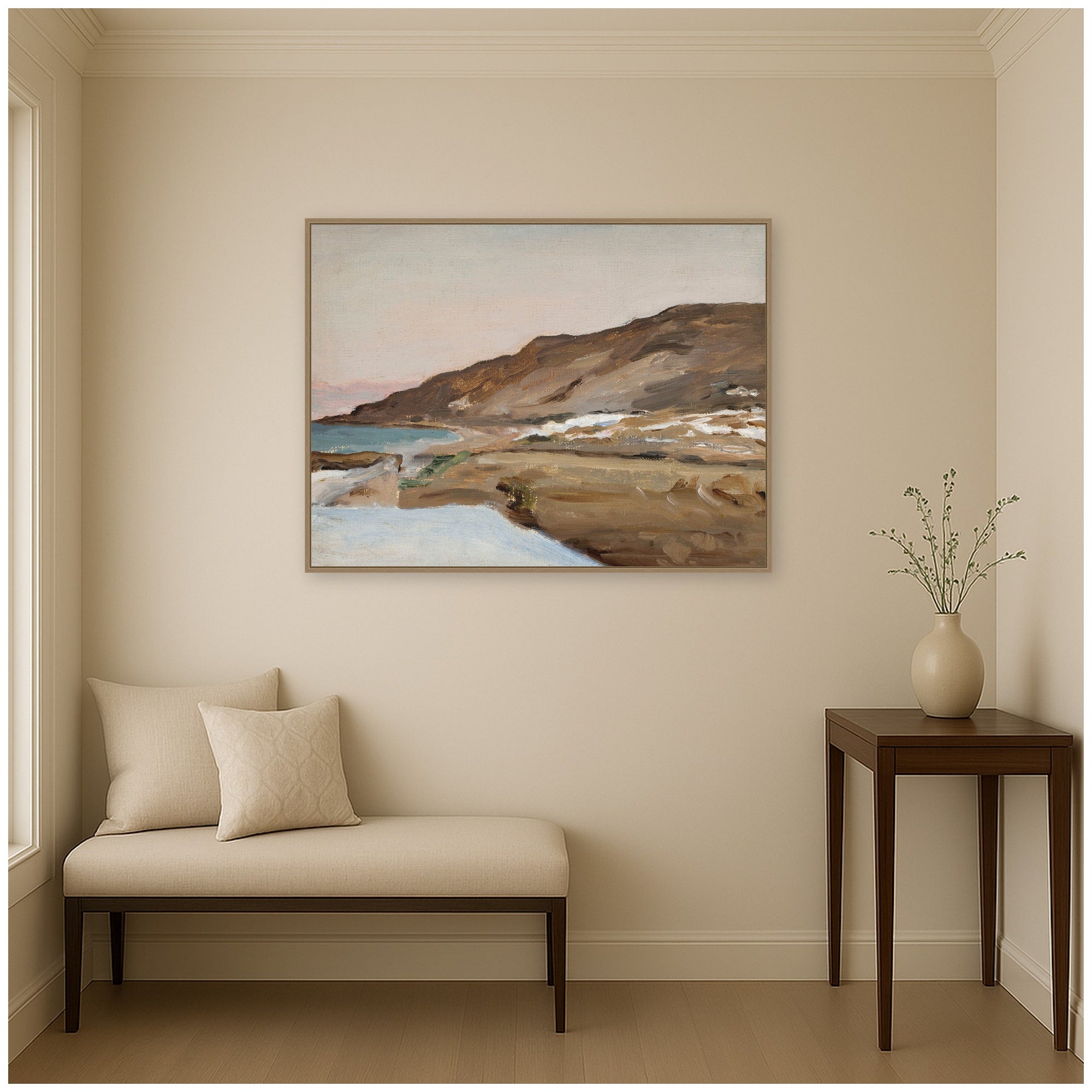 Framed Canvas 42x32 Sylvie Dark Gold 6