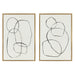 Art Set Sylvie Dark Gold 2 Piece Set 23x33 1