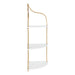 Accent Shelf White Gold 17x12x35 5