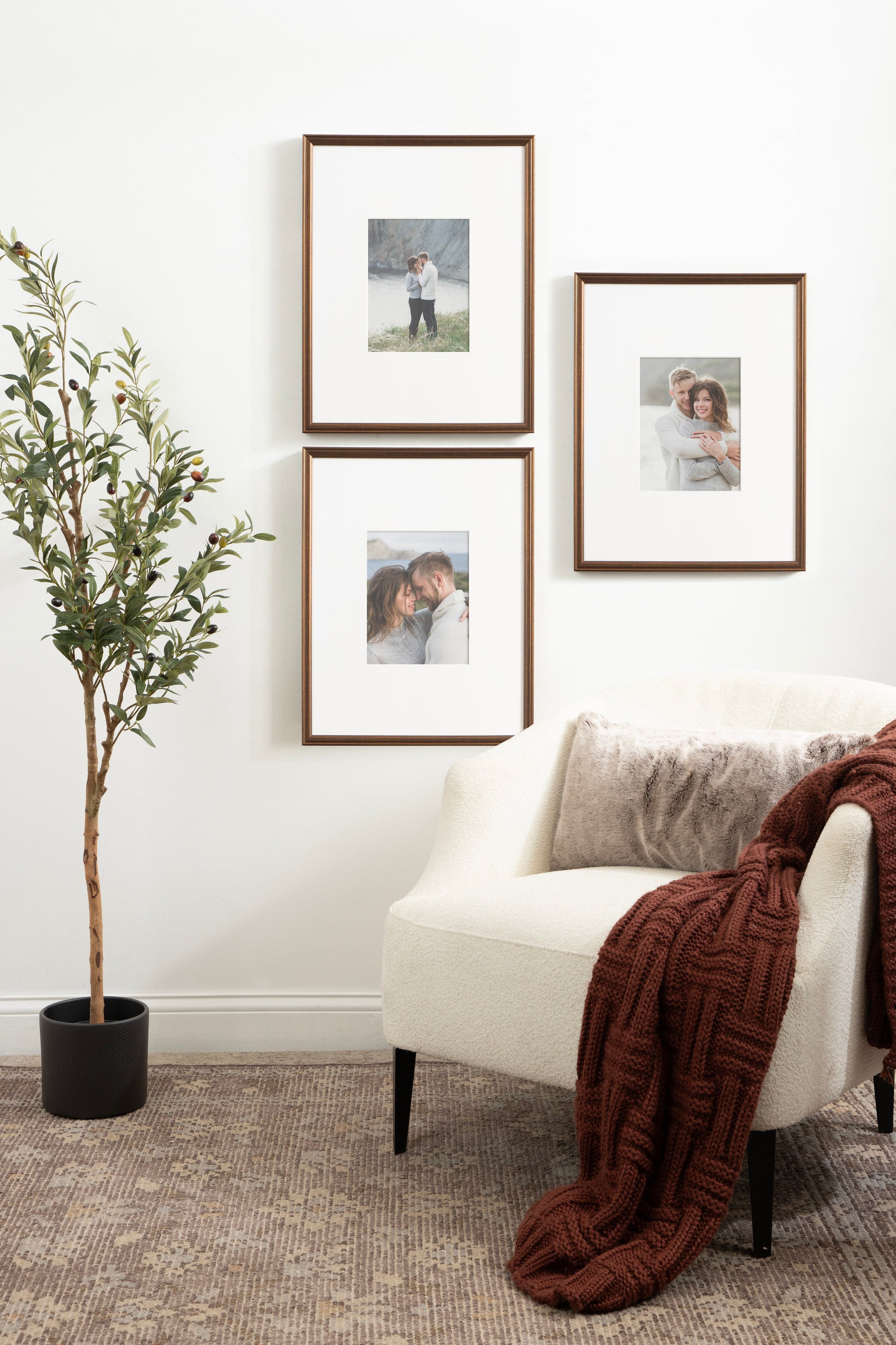 Wall Frame Bronze 16x20 matted to 8x10 8