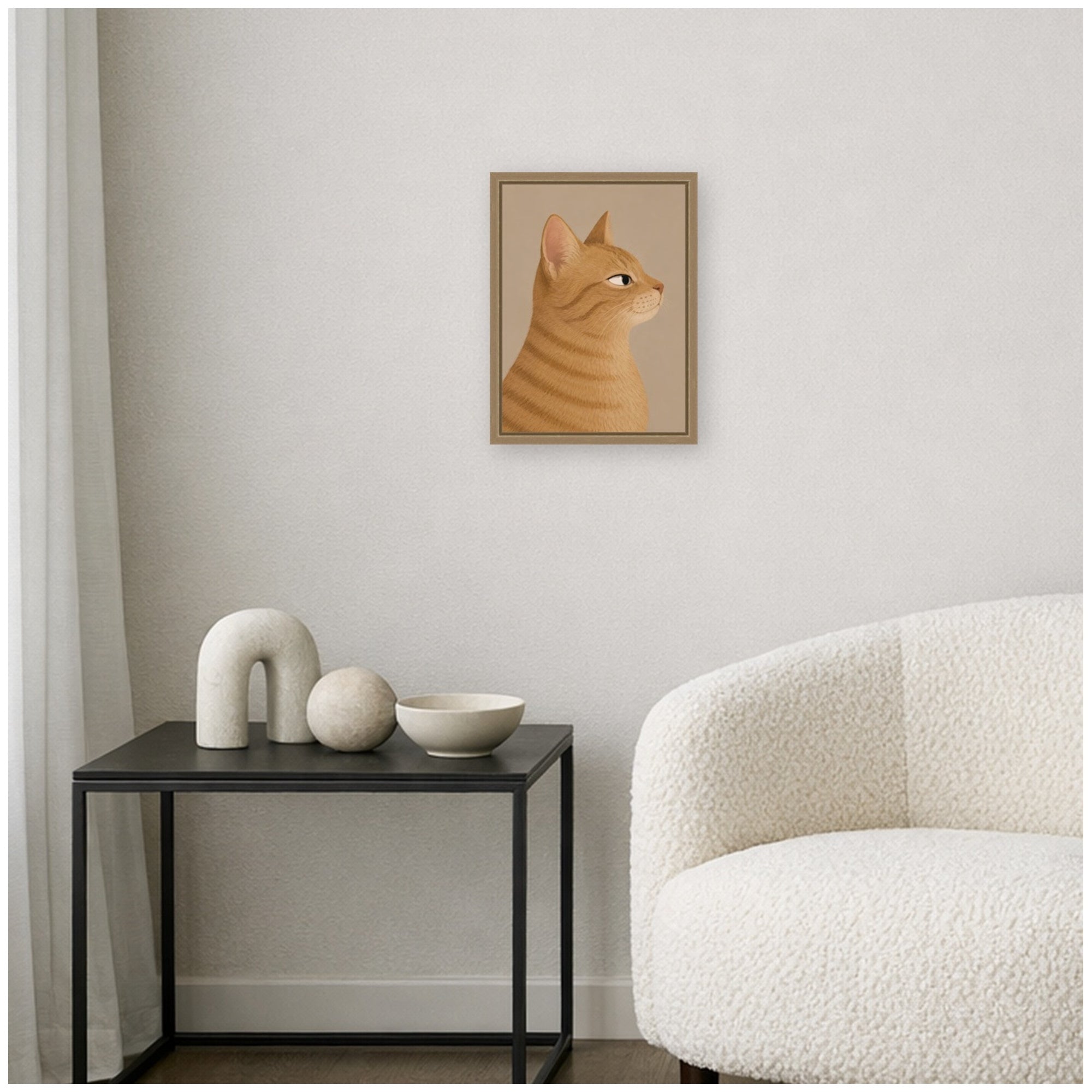 Framed Canvas 10x13 Sylvie Dark Gold 6