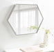 Hexagon Mirror Silver 22x31 6
