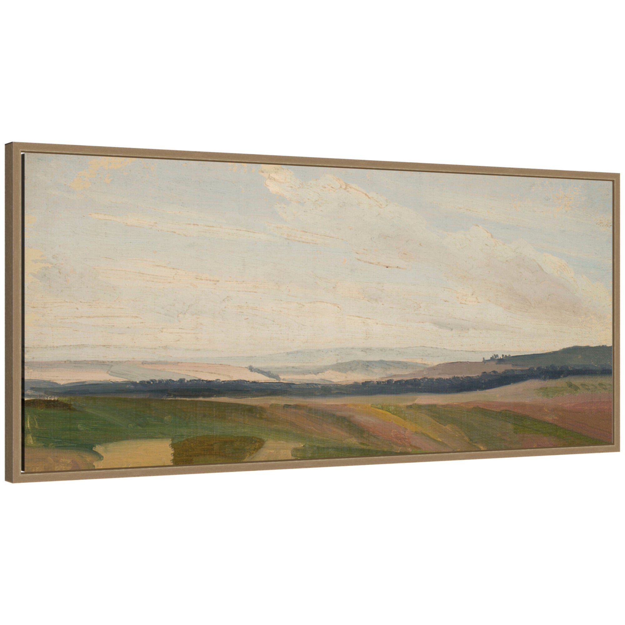 Framed Canvas 40x18 Sylvie Dark Gold 1