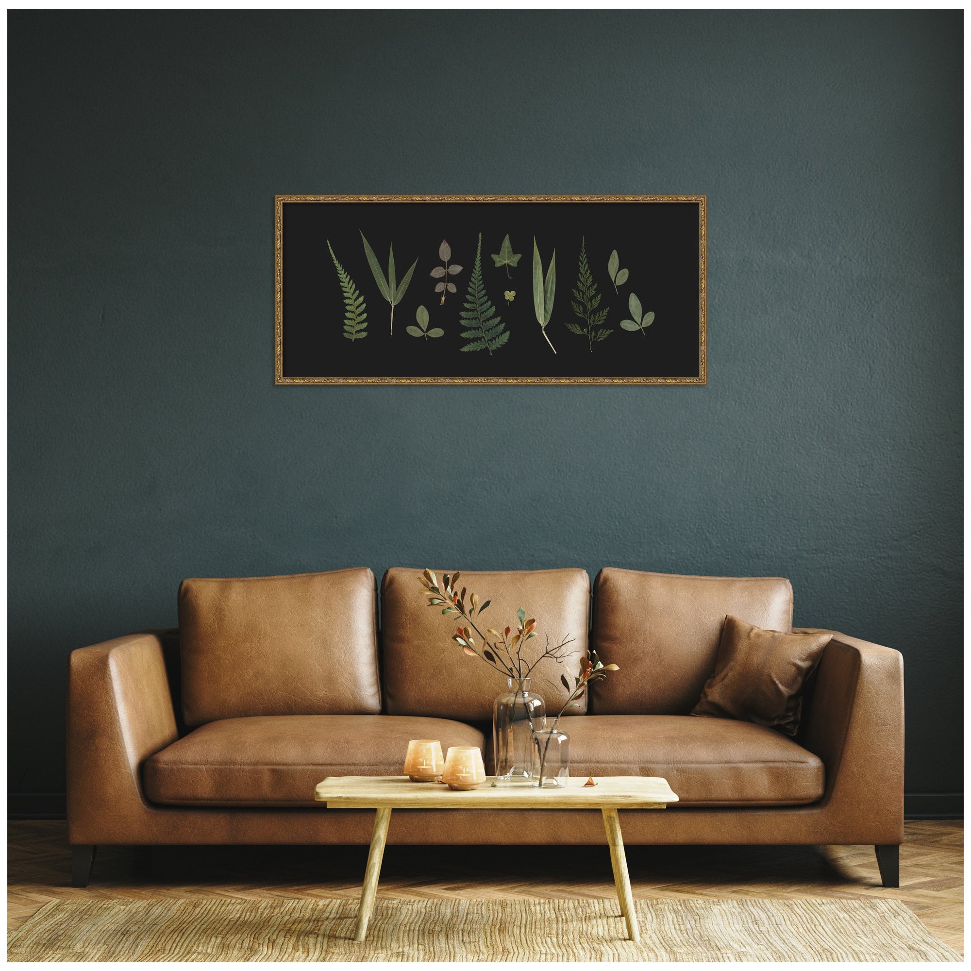 Framed Art 41x18 Belvedere Bronze 7
