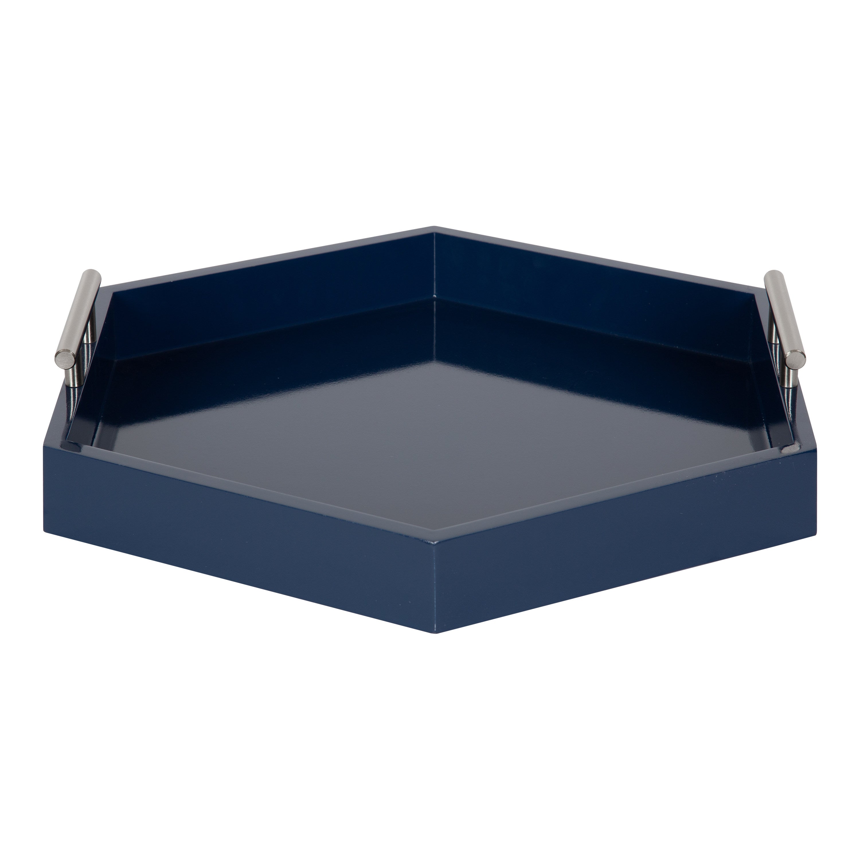 Single Tray Navy Blue Silver 18x18 3