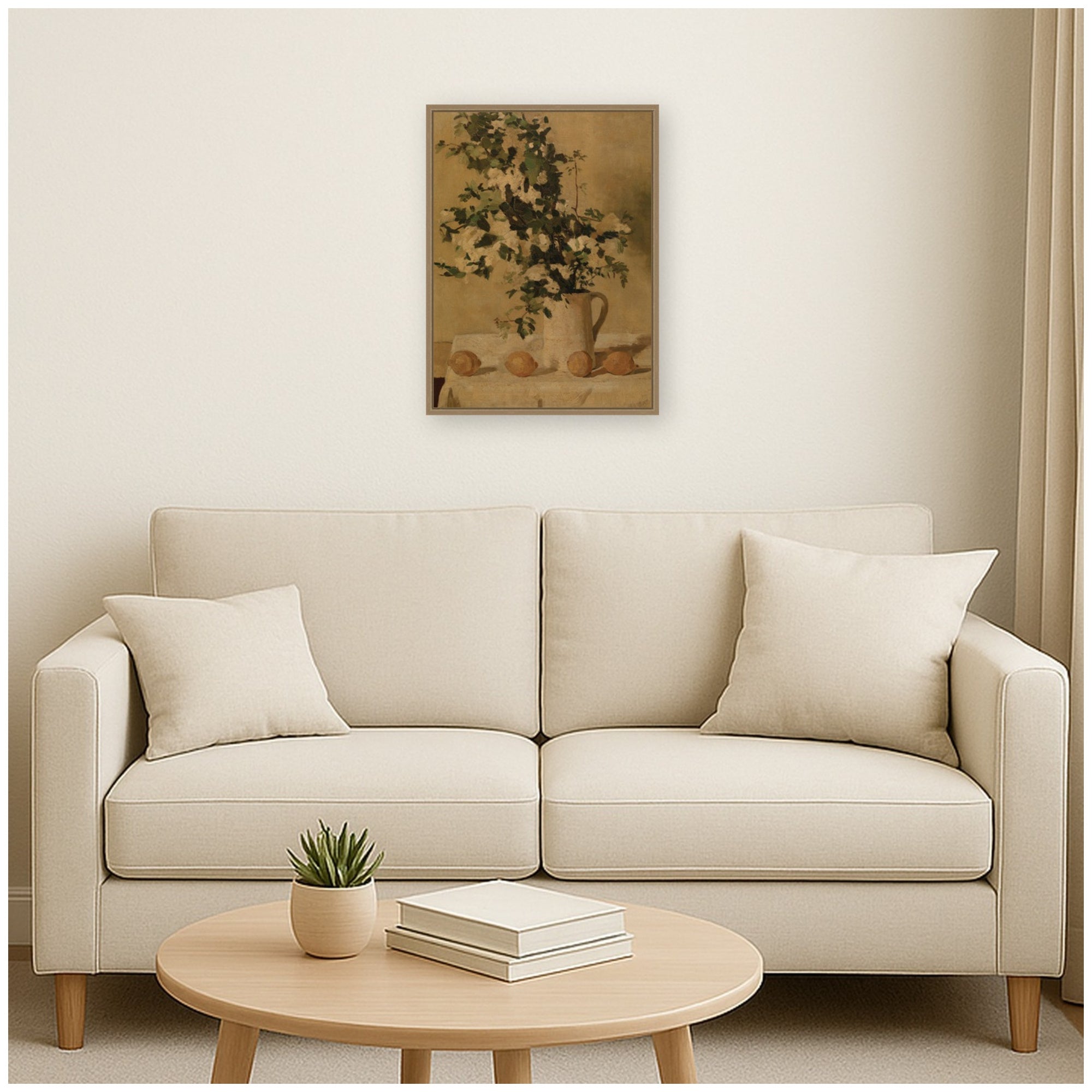 Framed Canvas 18x24 Sylvie Dark Gold 6