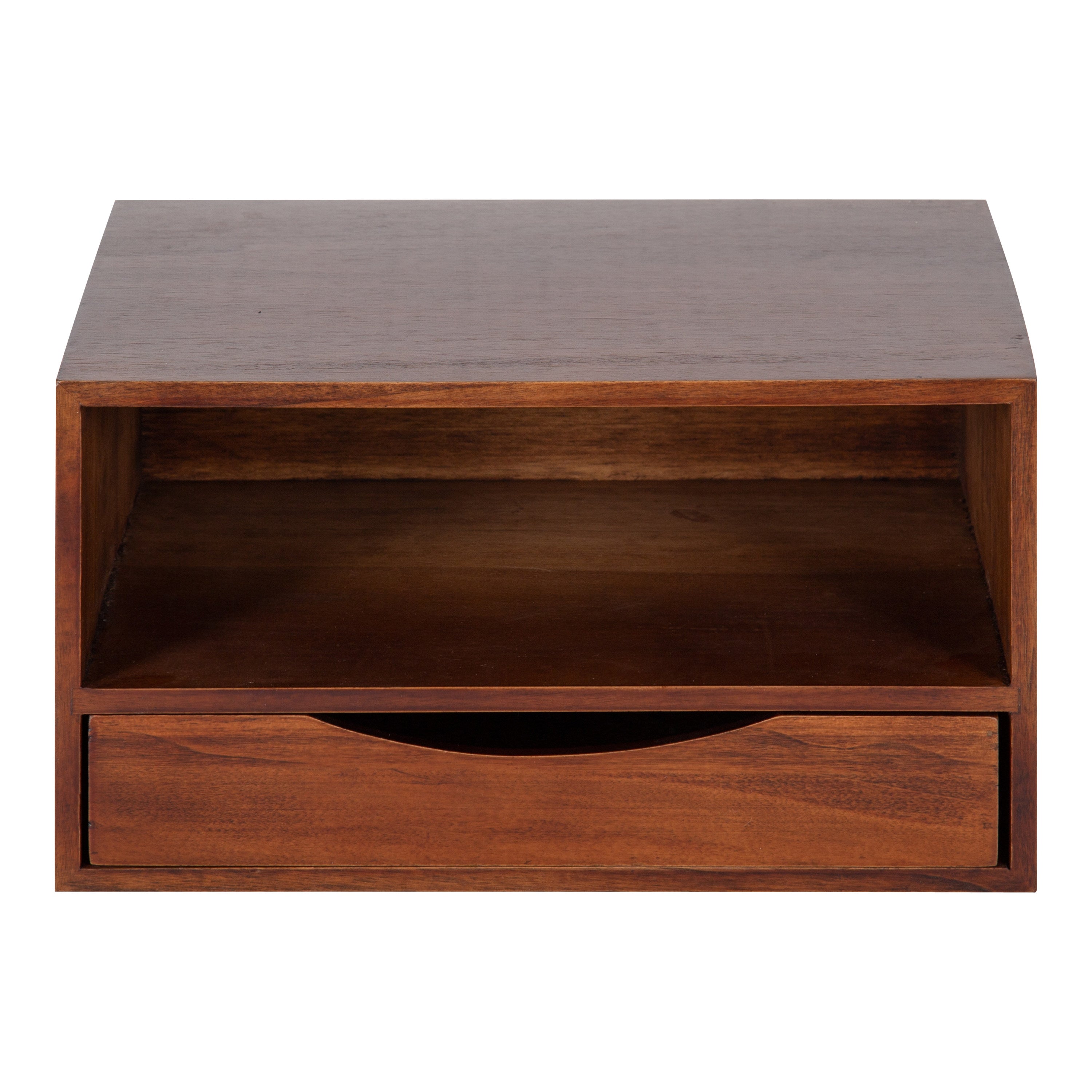 Floating Side Table Dark Brown 12.5x10x7 3