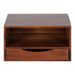Floating Side Table Dark Brown 12.5x10x7 3