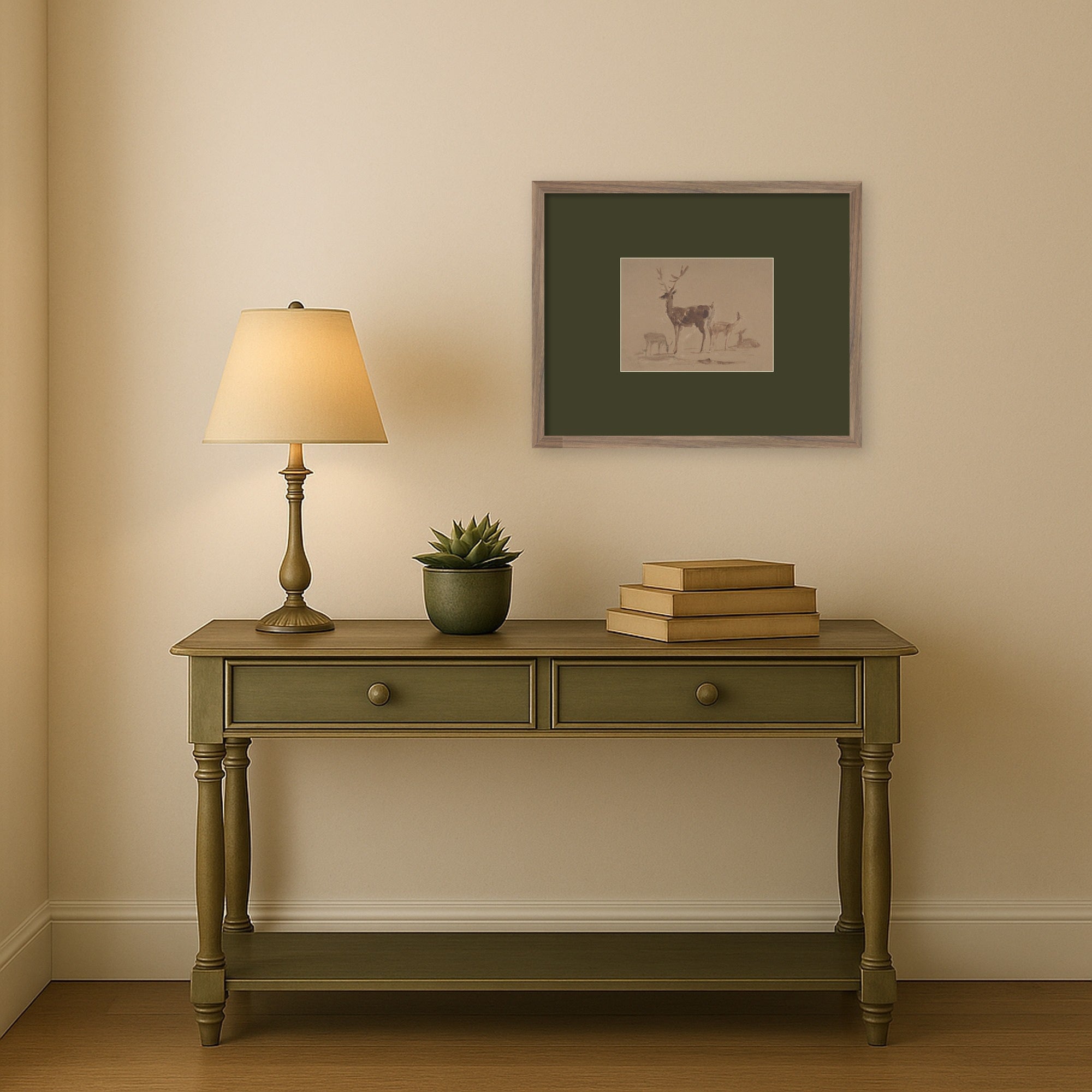Framed Art Svelte Walnut 21x17 6