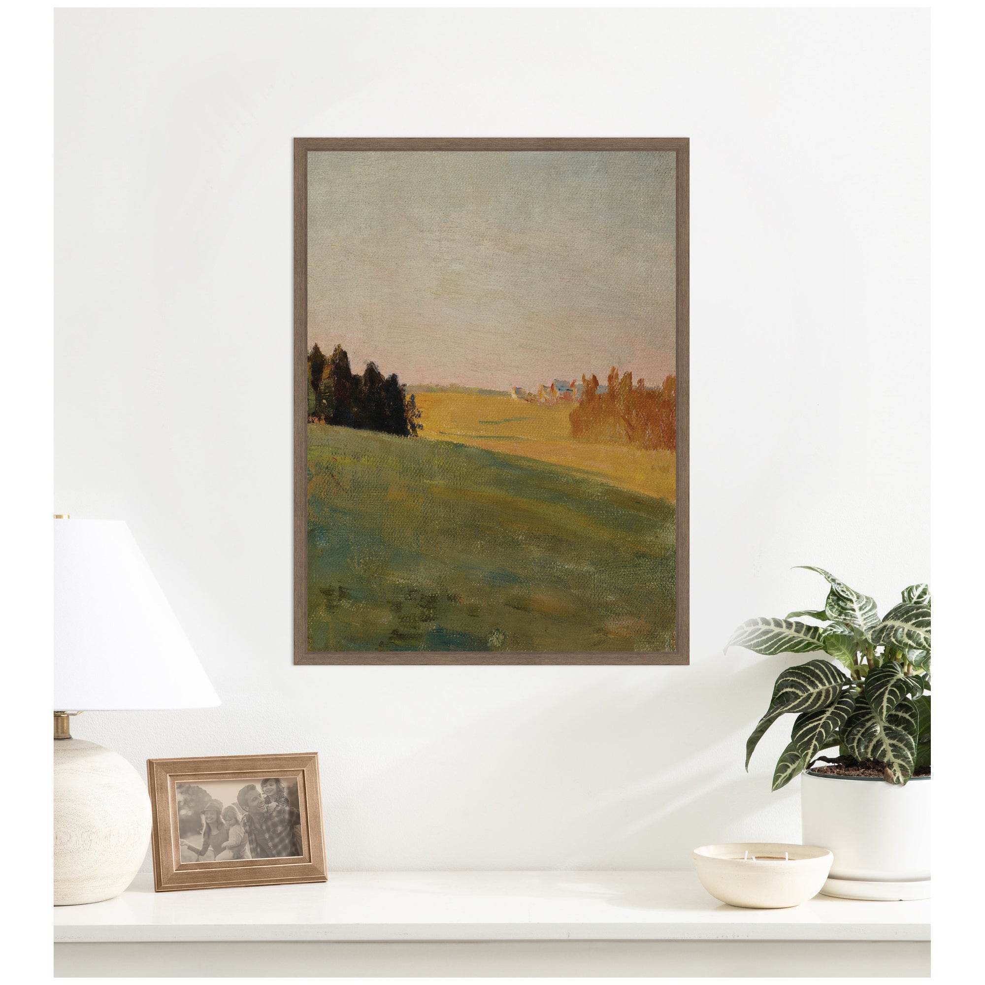 Framed Canvas 18 x 24 Sylvie Walnut 6