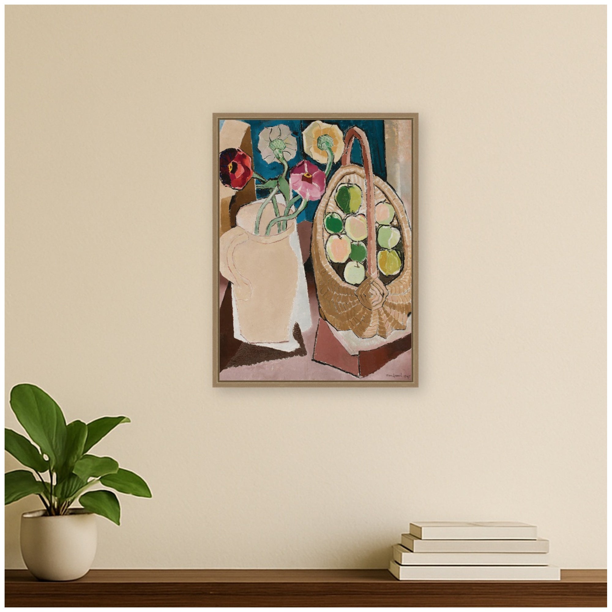 Framed Canvas 18x24 Sylvie Dark Gold 7