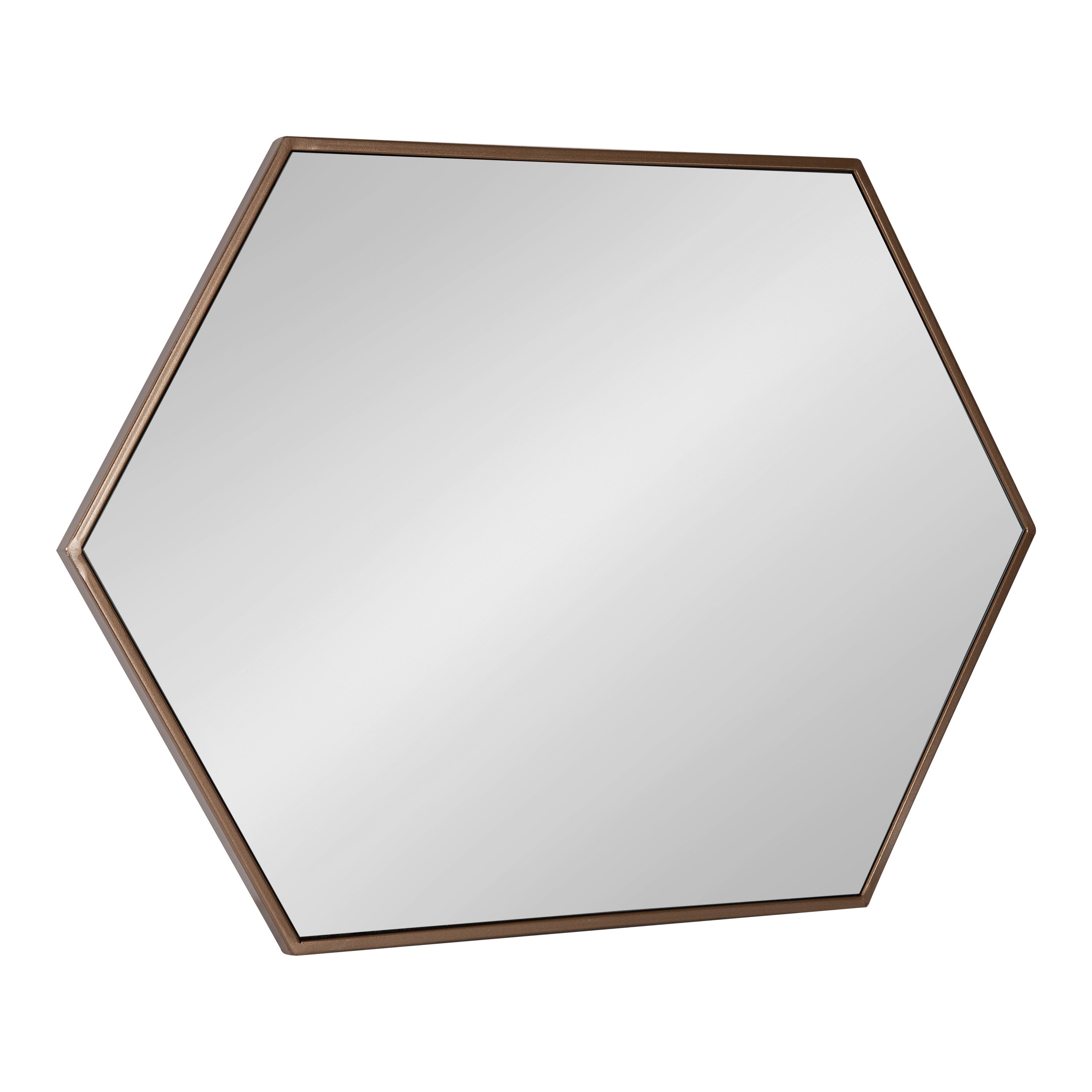 Hexagon Mirror Bronze 31x22 6