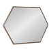 Hexagon Mirror Bronze 31x22 6