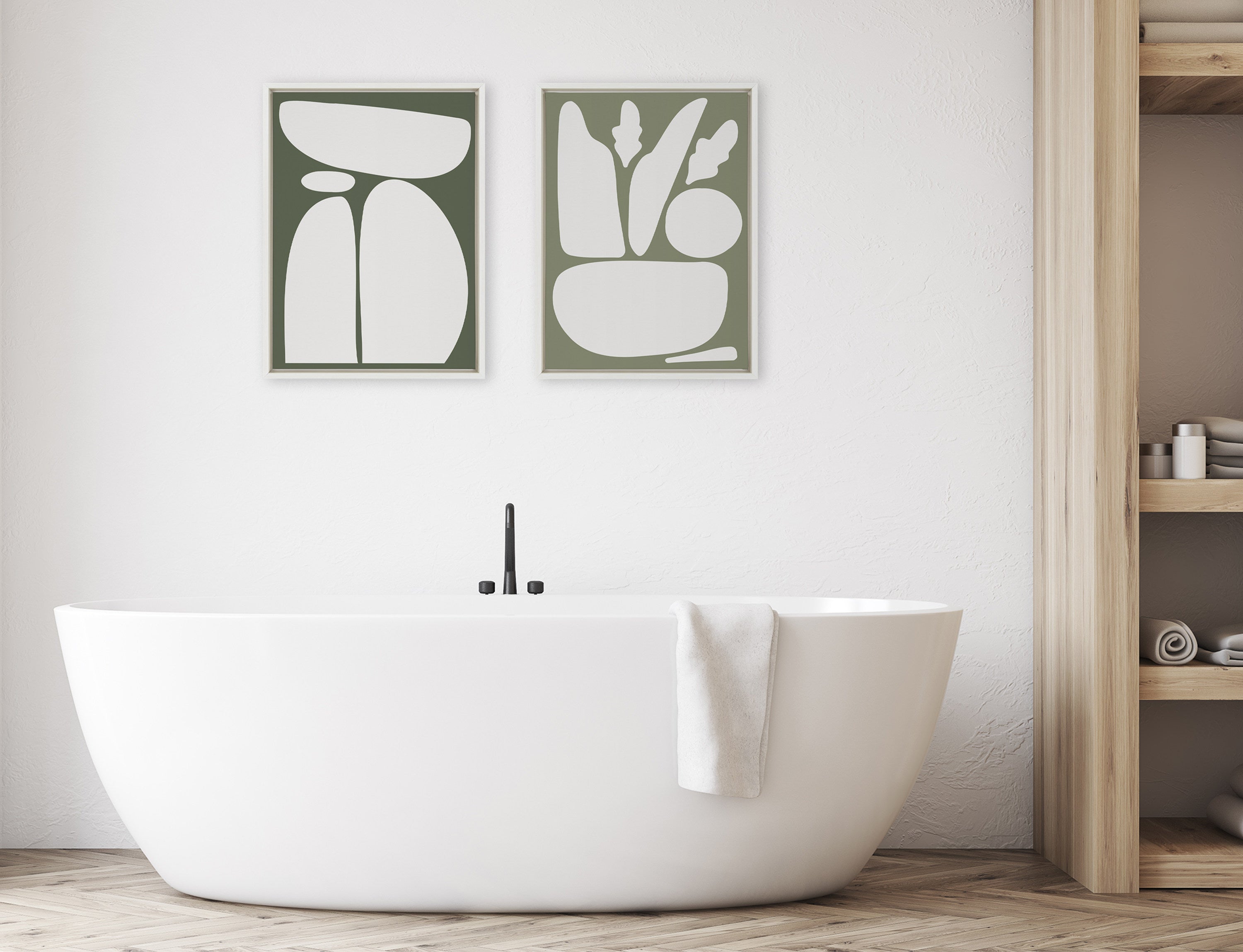 Art Set 2 Piece Set 18x24 Sylvie White 6