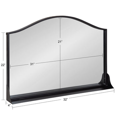 Functional Mirror Black 32x22 5
