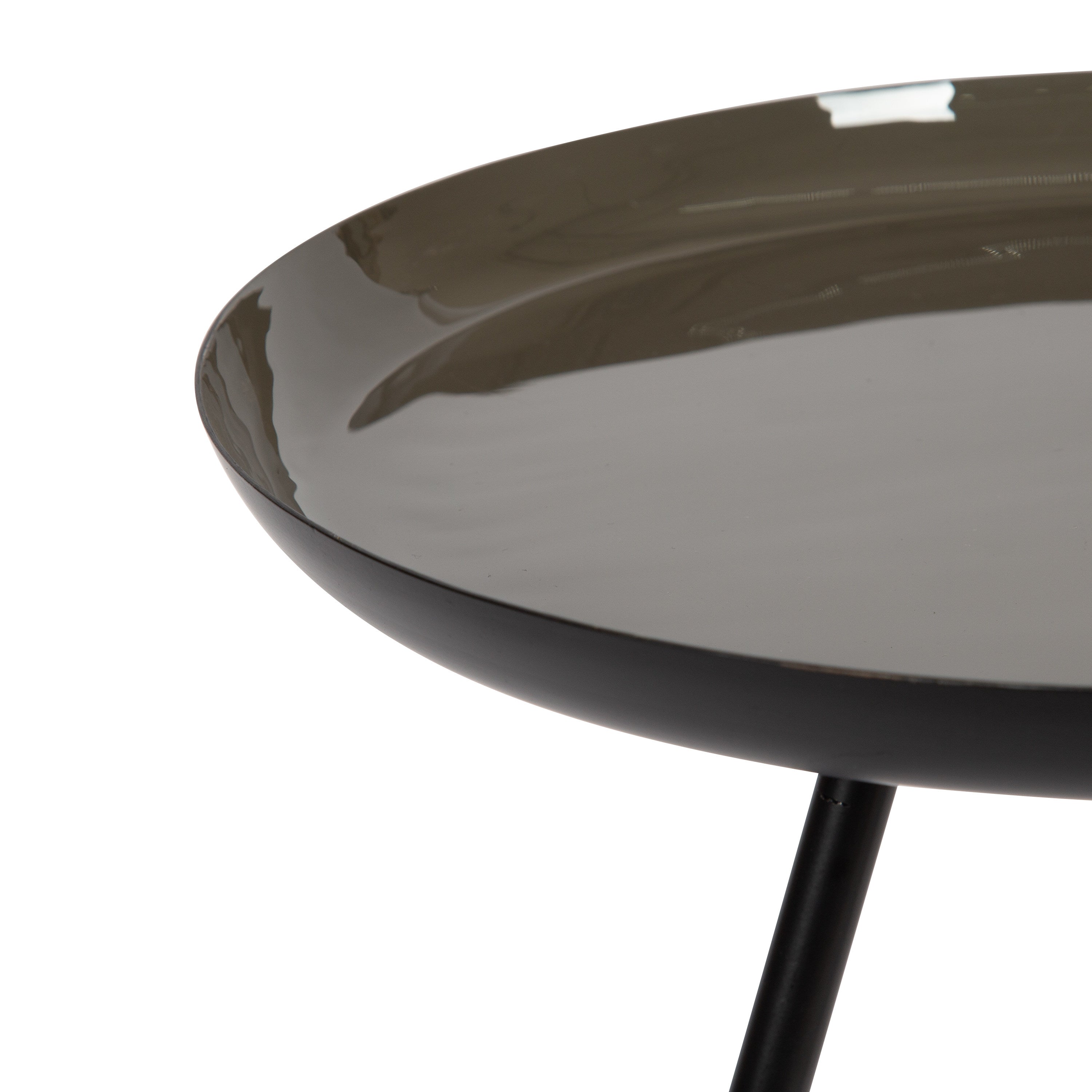 Side Table 15x15x22.5 Brown Black 4