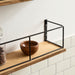 Floating Shelf 2pk 24" Rustic Brown Black 7