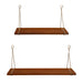 Floating Shelf Brown 2 Piece 3