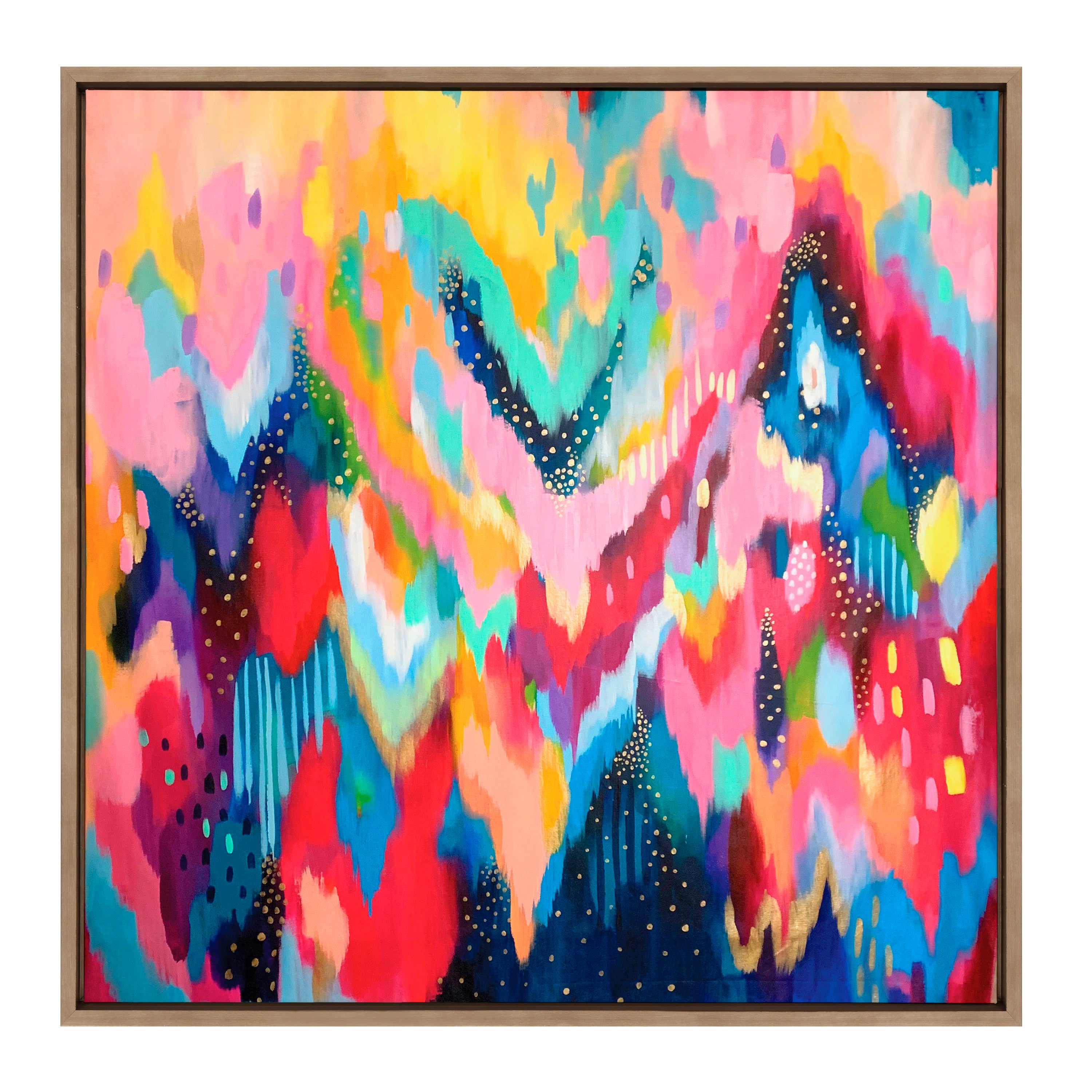 Sylvie EV Brushstroke 100 Framed Canvas by Jessi Raulet of Ettavee