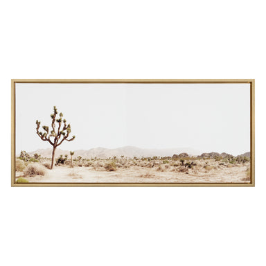 Framed Canvas Sylvie Bright Gold 18x40 2