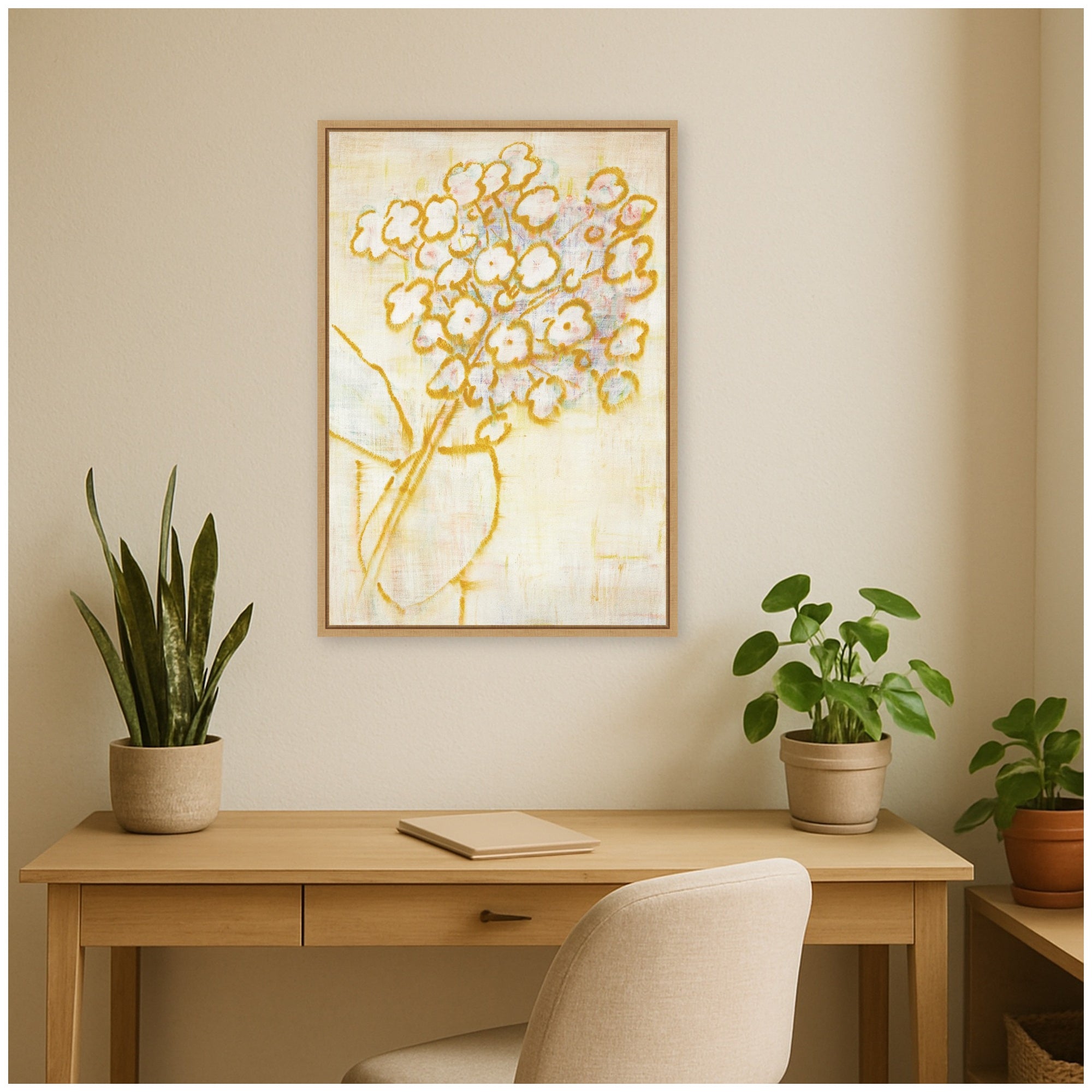 Framed Canvas 23x33 Sylvie Natural 6