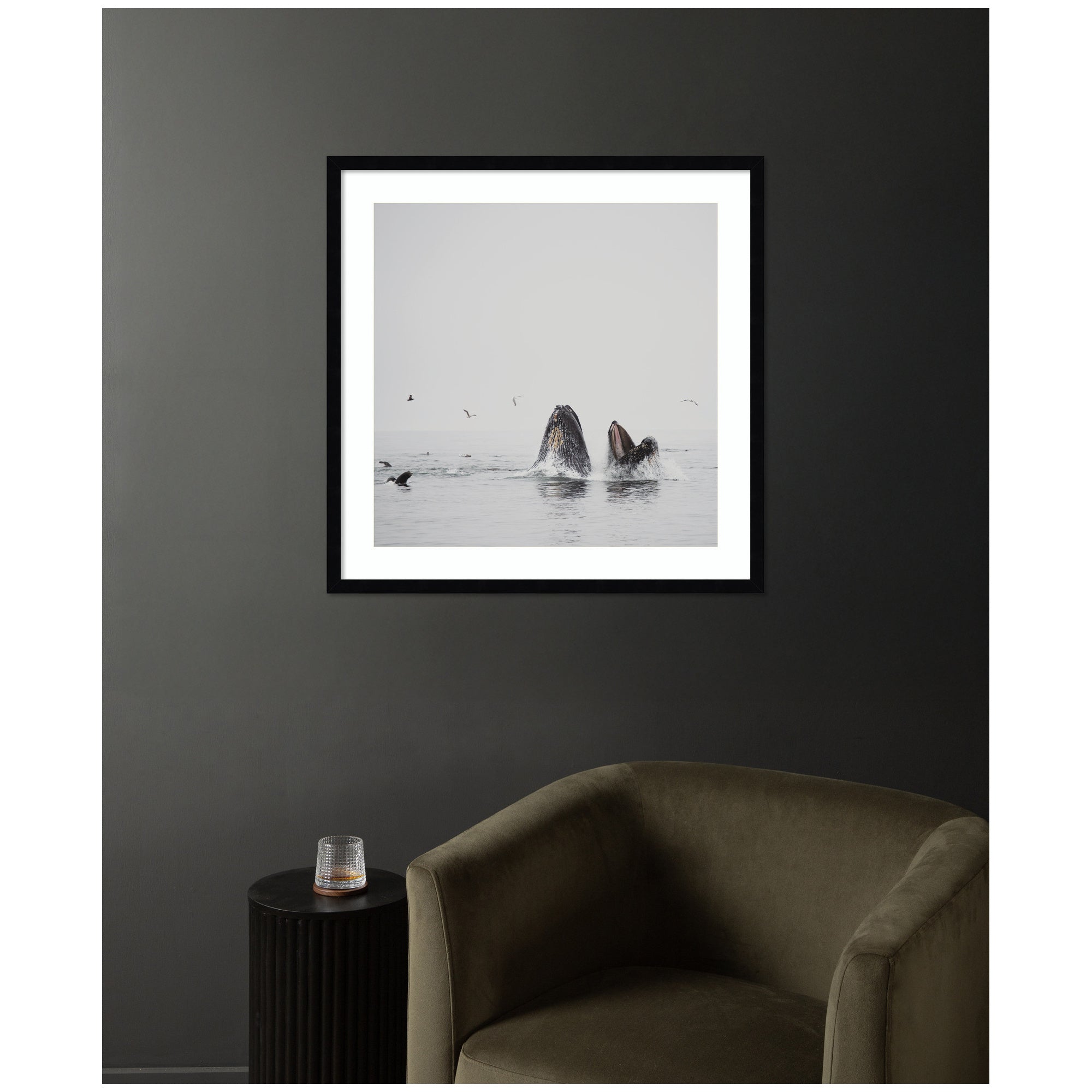 Framed Art Svelte Noir Black 25x25 7