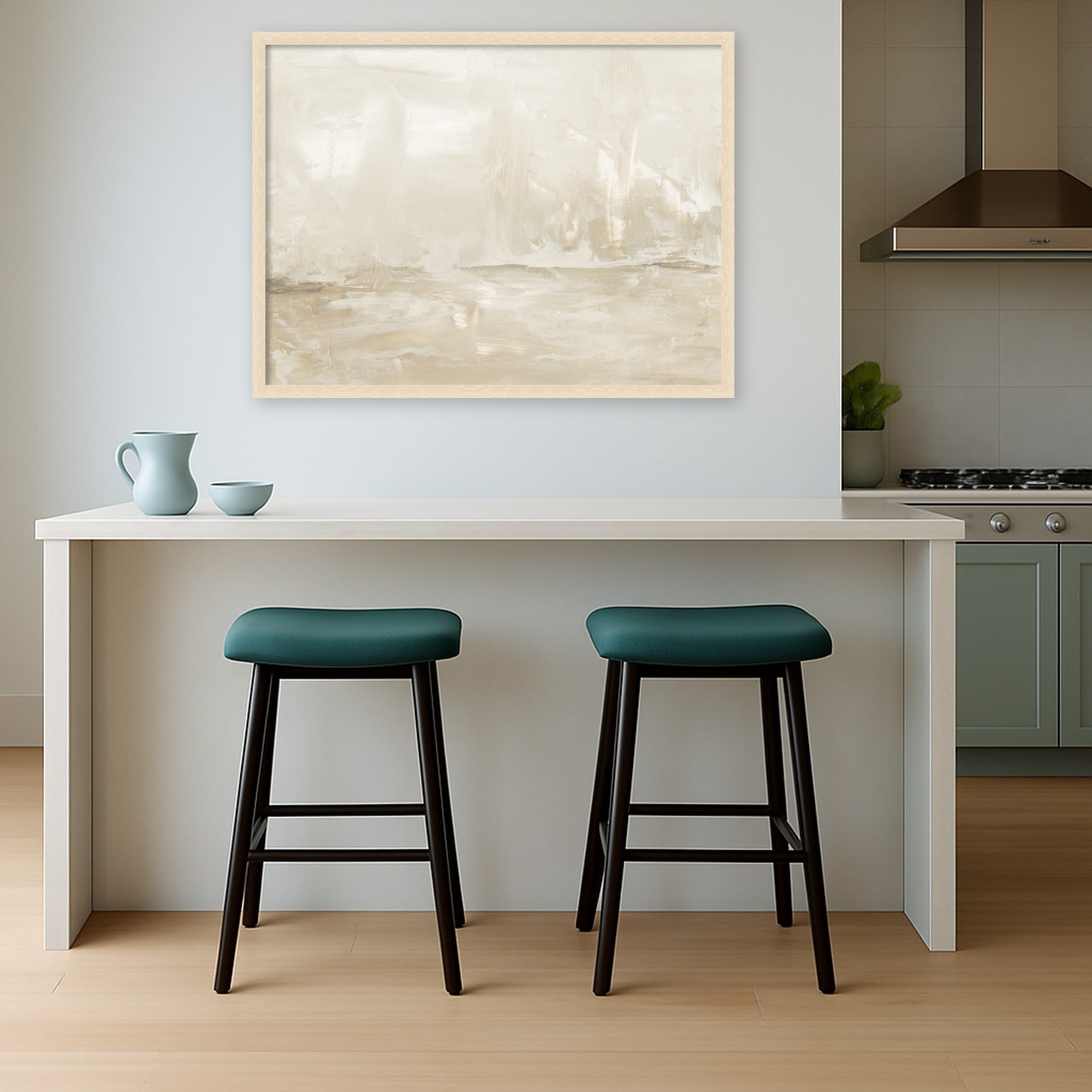 Mounted Canvas 38x29 Woodgrain Stripe Blonde 6