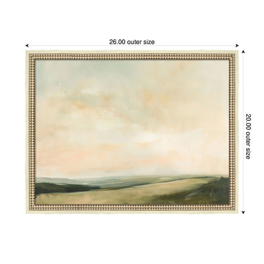 Mounted Canvas 26x20 Castellan Distressed White 2